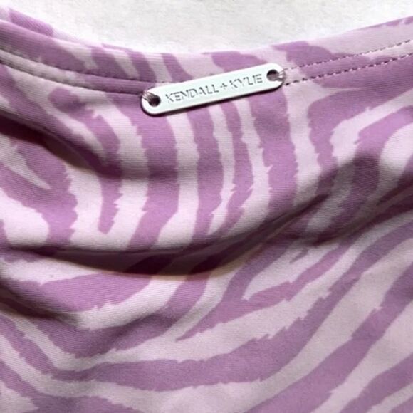 Kendall & Kylie Bikini Woman’s Size L Tiger Lilac NWT - Picture 7 of 11